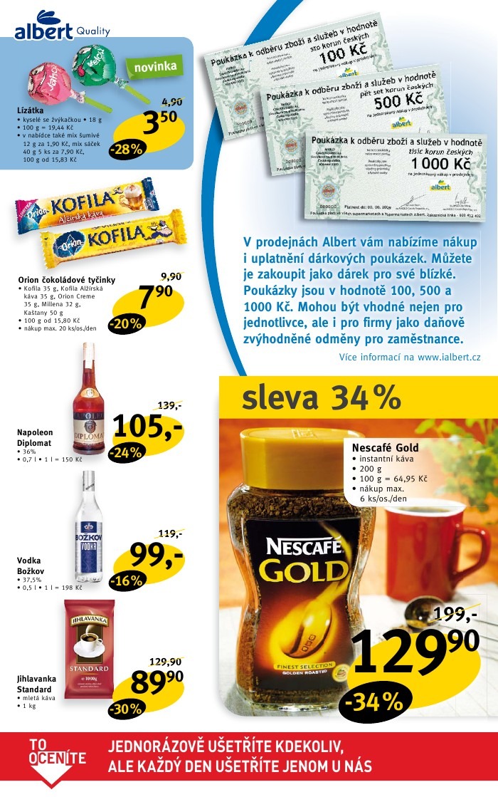 leták Albert strana 1 leták Albert strana 1