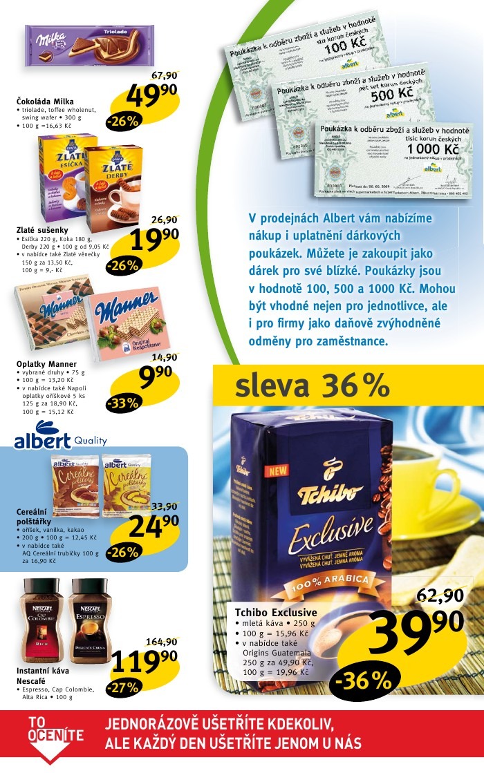 leták Albert strana 1 leták Albert strana 1