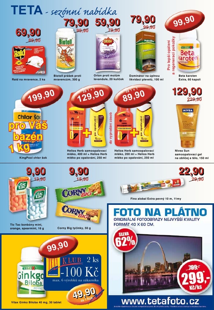 leták TETA drogerie strana 1 leták TETA drogerie strana 1