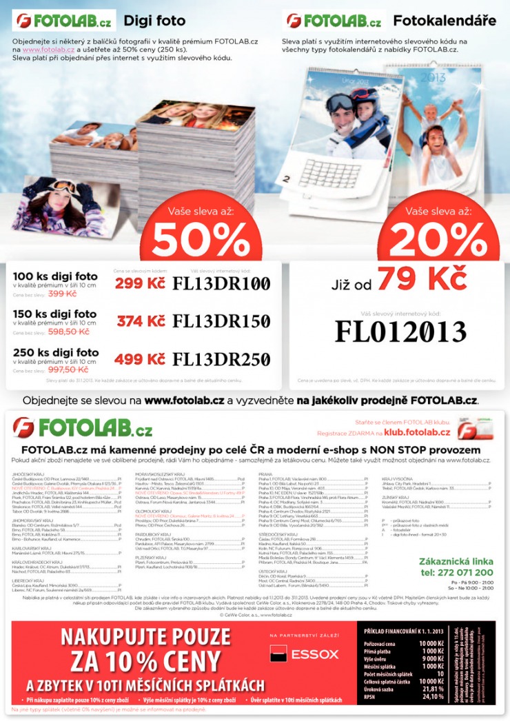 leták Fotolab Akční leták od 1.1.2013 strana 1 leták Fotolab Akční leták od 1.1.2013 strana 1