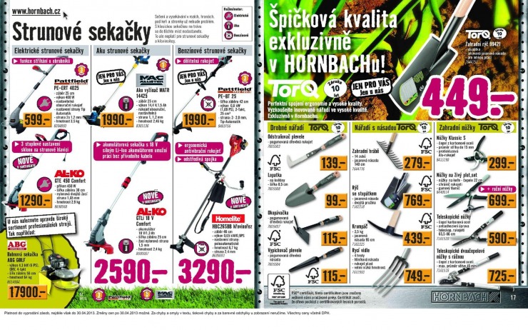 letk Hornbach Aktuln letk od 1.4.2013 strana 1