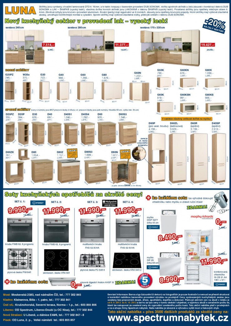 letk Spectrum nbytek Akn letk od 9.9.2013 strana 1