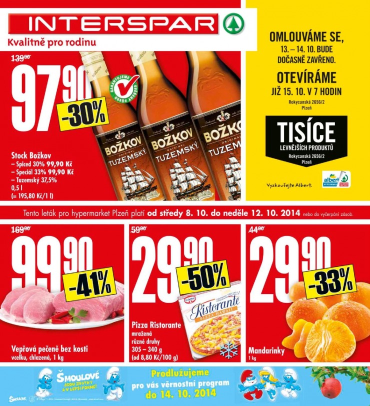 leták Interspar Akční nabídka od 8.10.2014 strana 1 leták Interspar Akční nabídka od 8.10.2014 strana 1