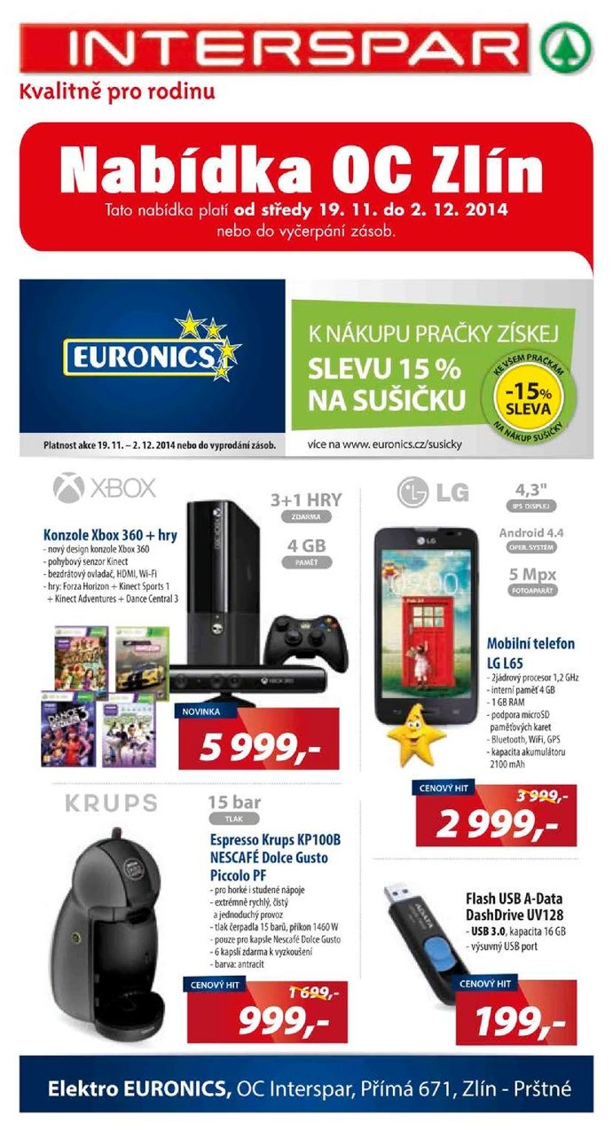 leták Interspar Akční nabídka od 19.11.2014 strana 1 leták Interspar Akční nabídka od 19.11.2014 strana 1
