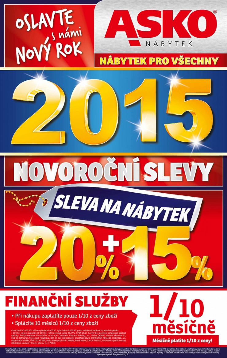 letk Asko nbytek katalog od 8. 1. 2015 strana 1