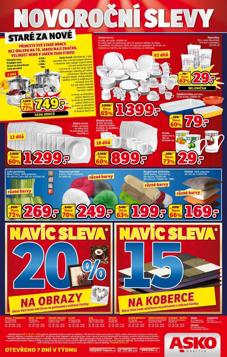 letk Asko nbytek katalog od 8. 1. 2015 strana 1