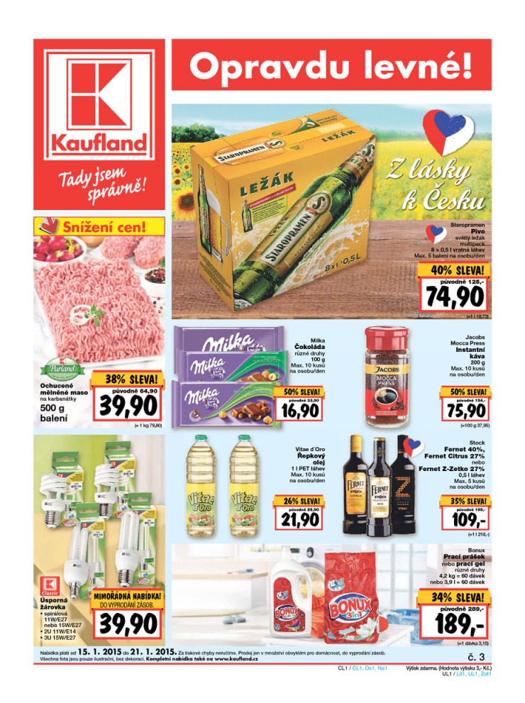 letk Kaufland Aktuln nabdka od 15. 1. 2015 strana 1