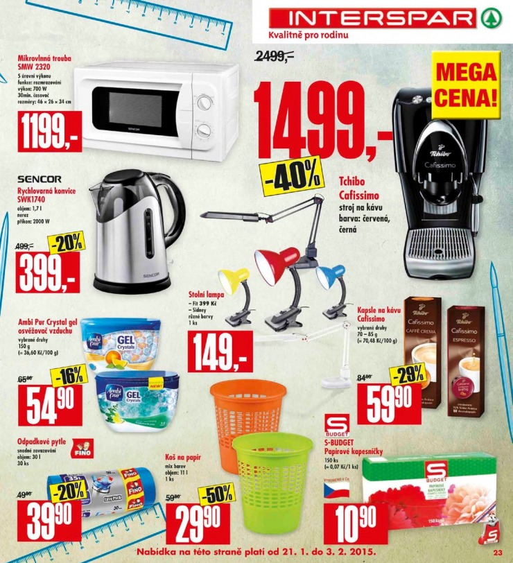 leták Interspar Akční nabídka od 21.1.2015 strana 1 leták Interspar Akční nabídka od 21.1.2015 strana 1