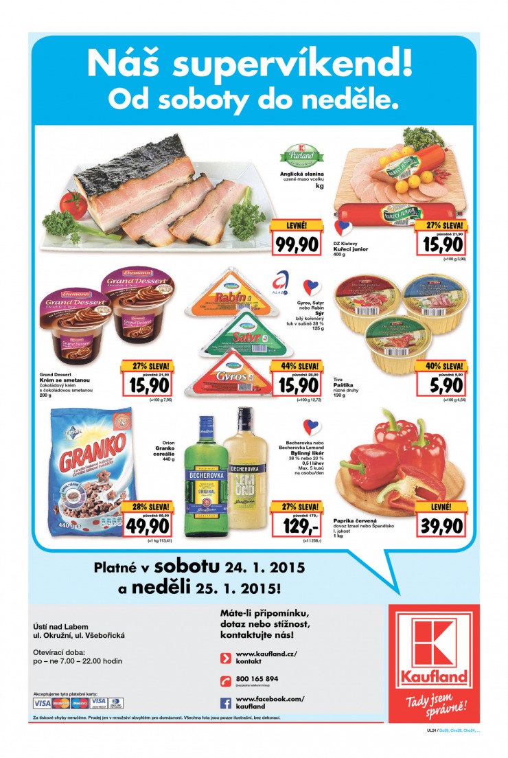 letk Kaufland Aktuln nabdka od 22.1.2015 strana 1