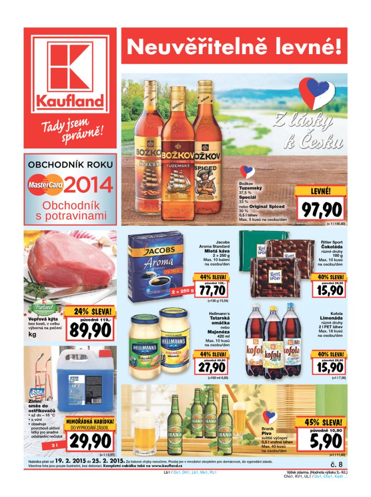 letk Kaufland Aktuln nabdka od 19.2.2015 strana 1