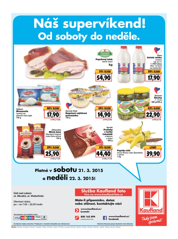 letk Kaufland Aktuln nabdka od 19.3.2015 strana 1