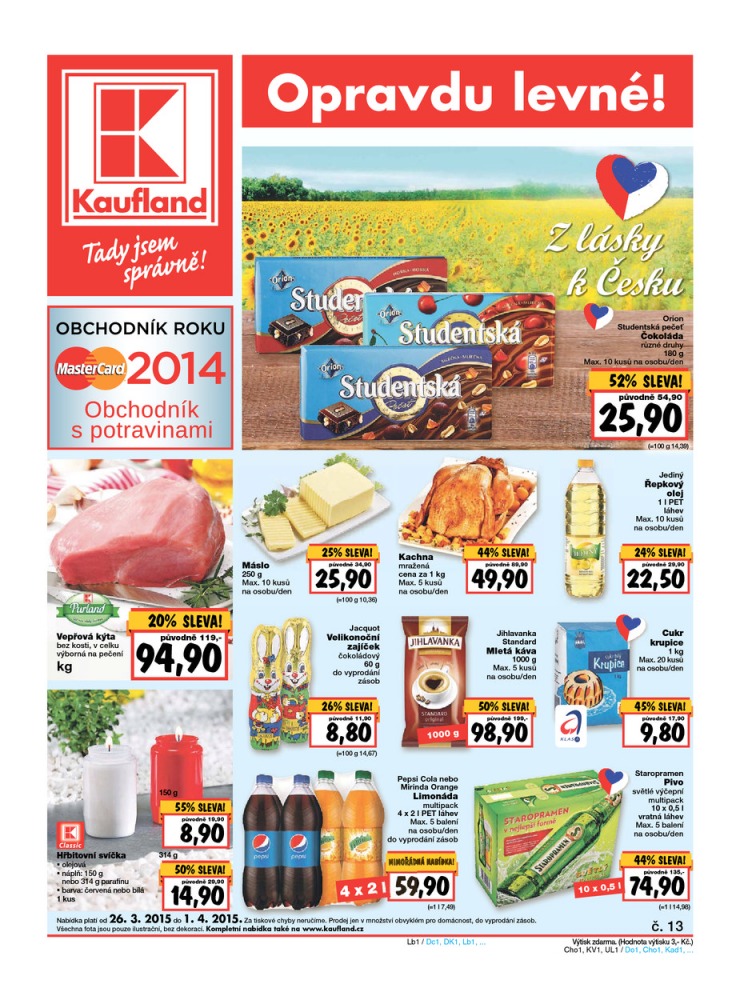 letk Kaufland Aktuln nabdka od 26.3.2015 strana 1