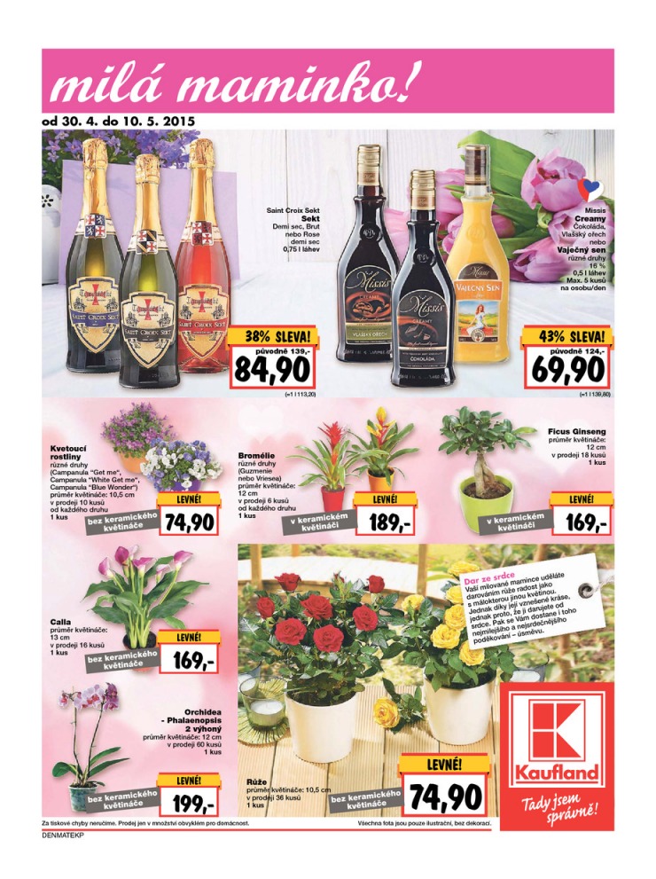 letk Kaufland Aktuln nabdka od 30.4.2015 strana 1