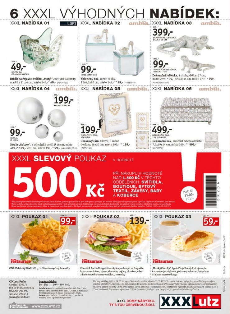 letk XXXLutz Aktuln prospekt od 18.5.2015 strana 1