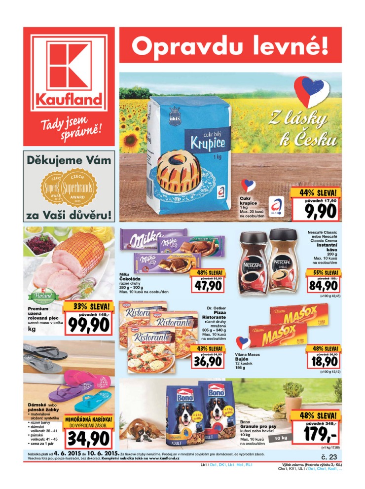 letk Kaufland Aktuln nabdka od 4.6.2015 strana 1