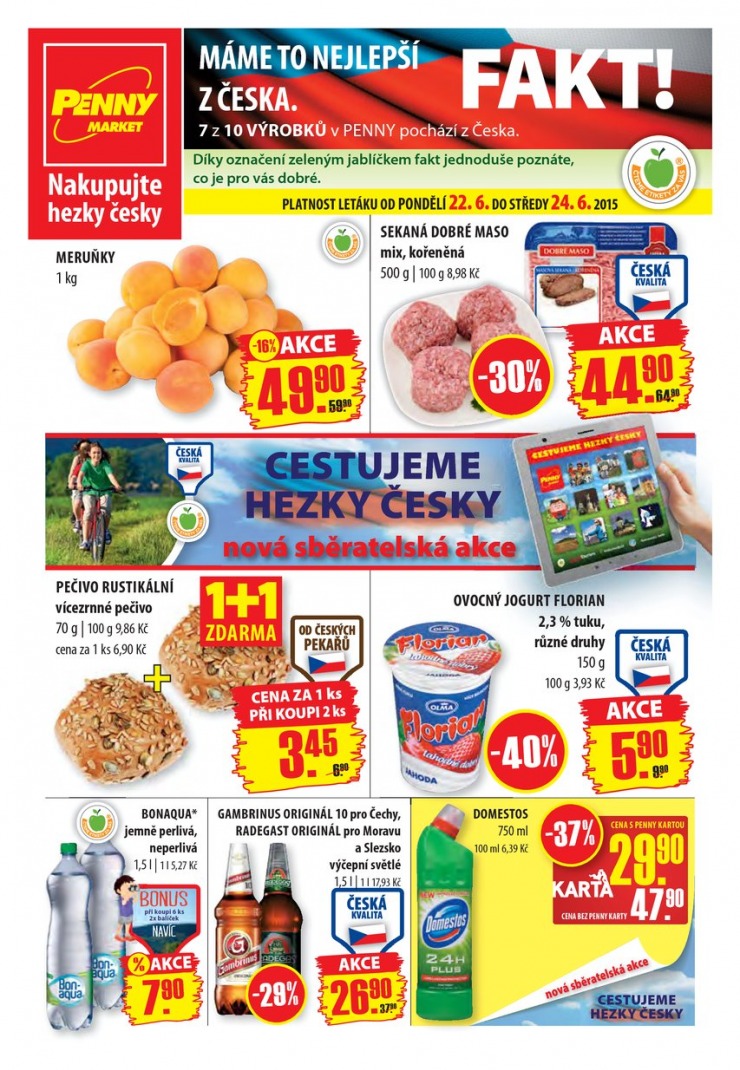 letk Penny Aktuln nabdka od 22.6.2015 strana 1