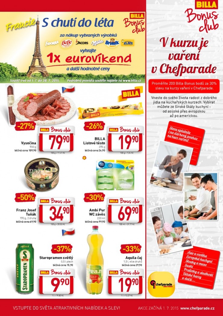 leták Billa velký od 1.7.2015 strana 1 leták Billa velký od 1.7.2015 strana 1