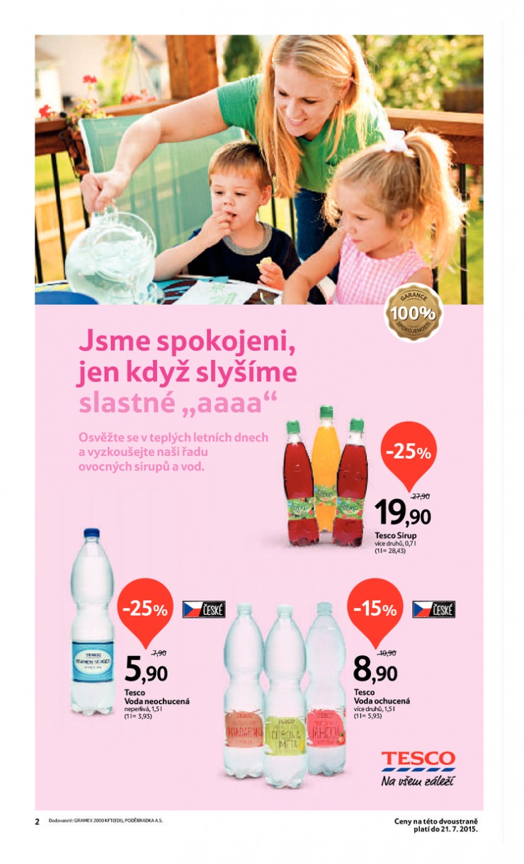 leták Tesco velké hypermarkety od 8.7.2015 strana 1 leták Tesco velké hypermarkety od 8.7.2015 strana 1