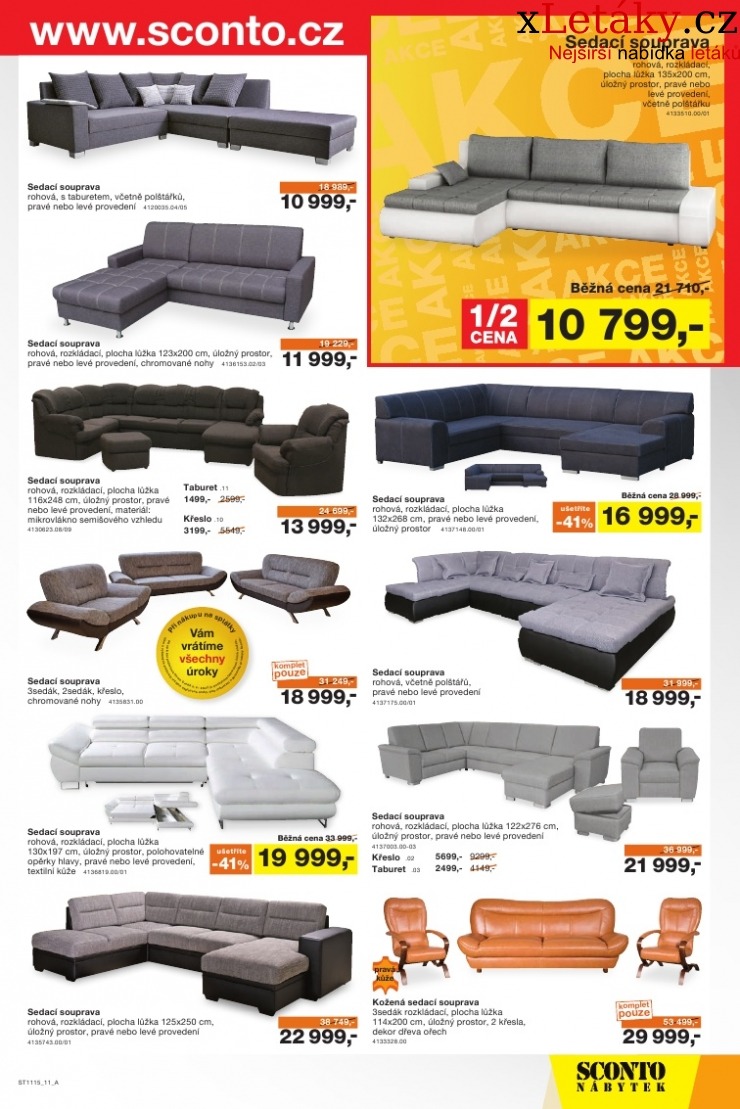 leták Sconto nábytek leták strana 1 leták Sconto nábytek leták strana 1