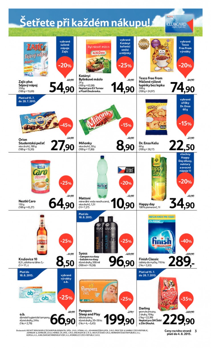 leták Tesco supermarkety od 22.7.2015 strana 1 leták Tesco supermarkety od 22.7.2015 strana 1
