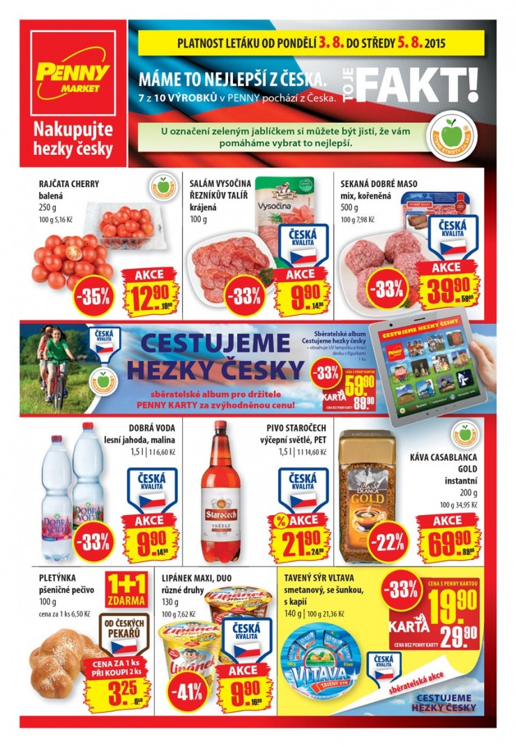 letk Penny Aktuln nabdka od 3.8.2015 strana 1